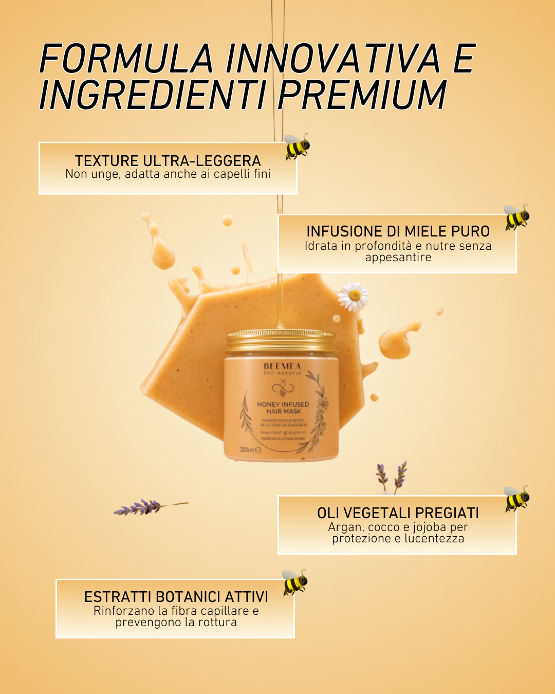 MASCHERA NUTRIENTE E FORTIFICANTE AL MIELE