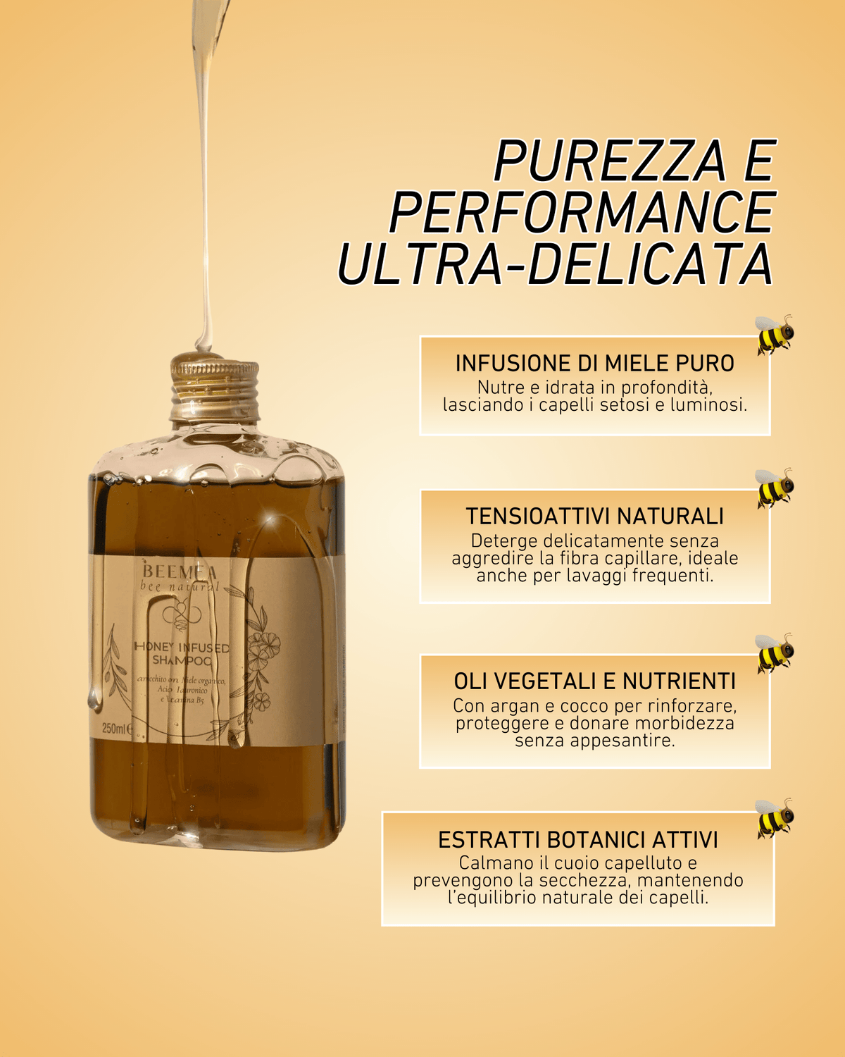 SHAMPOO AL MIELE - Beemea